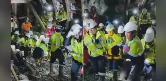 Rescatan vivo a minero que quedó atrapado más de 3 días al interior de mina en Huancavelica