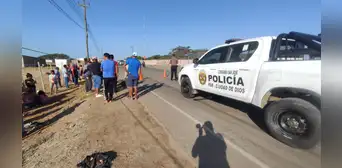 Hombre y su mascota mueren atropellados por chofer que se dio a la fuga en Chiclayo