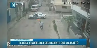 SJM: taxista intentó atropellar a delincuentes que lo asaltaron, pero lograron huir ilesos SJM: taxista intentó atropellar a delincuentes que lo asaltaron, pero lograron huir ilesos