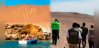 ¡Atentado en Paracas!: desconocidos afectaron el Candelabro de Ica