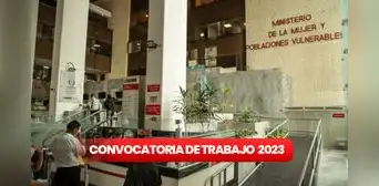 Ministerio de la Mujer ofrece empleos con sueldos de hasta S/10.000 en Lima: requisitos y cómo postular Ministerio de la Mujer ofrece empleos con sueldos de hasta S/10.000 en Lima: requisitos y cómo postular
