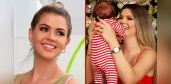 Brunella celebra los 2 meses de nacido de su bebé y sorprende: “Ya usa ropa de 6 meses”