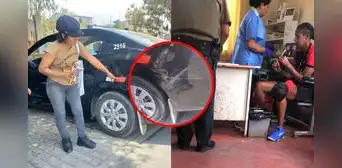 Taxista denuncia a exvoleibolista Leyla Chihuán por chocar su taxi y dejarla con gastos en Arequipa