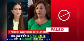 Dina Boluarte no anunció aplicativo con IA para ganar dinero: el video es falso