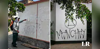 Hinchas de Universitario restauran casas de Ate y La Molina que fueron vandalizadas Hinchas de Universitario restauran casas de Ate y La Molina que fueron vandalizadas