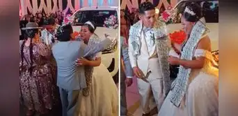Novios recibieron una camioneta 0 km y una chalina repleta de dólares en Puno: “Se busca jualiqueña” Novios recibieron una camioneta 0 km y una chalina repleta de dólares en Puno: “Se busca jualiqueña”