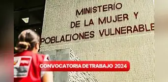 Ministerio de la Mujer ofrece empleos con sueldos de hasta S/10.000 en Lima: requisitos y cómo postular Ministerio de la Mujer ofrece empleos con sueldos de hasta S/10.000 en Lima: requisitos y cómo postular