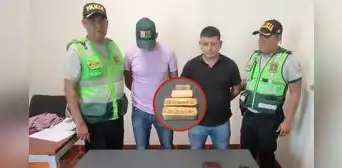 Detienen a 2 hombres con 4 lingotes de oro valorizados en casi 2,5 millones de soles en Piura Detienen a 2 hombres con 4 lingotes de oro valorizados en casi 2,5 millones de soles en Piura