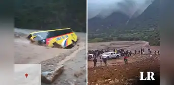 Pasajeros de bus se salvan de morir tras ser arrastrados por huaico en Apurímac Pasajeros de bus se salvan de morir tras ser arrastrados por huaico en Apurímac