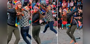 Extranjera baila carnaval en Cusco y sorprende en redes sociales: “Más peruana que el ceviche” Extranjera baila carnaval en Cusco y sorprende en redes sociales: “Más peruana que el ceviche”