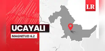 Temblor de magnitud 6.2 se sintió en Ucayali hoy, según IGP