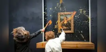Activistas tiran sopa al cuadro de la Gioconda tras irrumpir seguridad del museo Louvre de París
