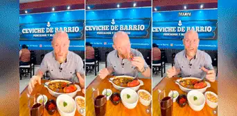 Escocés come sudado de pescado y confunde rodaja de rocoto con tomate: “Tuvo un picante error”