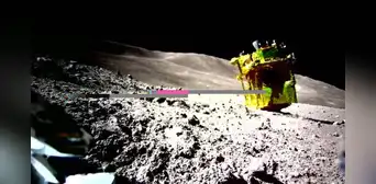 Nave japonesa que aterrizó de cabeza en la Luna envía su primera imagen tras 9 días sin comunicación Nave japonesa que aterrizó de cabeza en la Luna envía su primera imagen tras 9 días sin comunicación