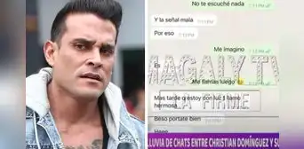 Magaly Medina revela explosivos chats entre Christian Domínguez y Mary Moncada: "Eres una belleza"