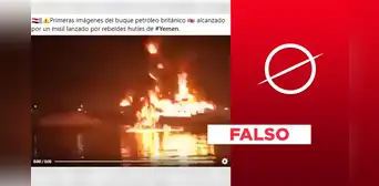 Video no expone reciente ataque contra buque petrolero británico con misil de Yemen