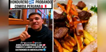 Hondureño se rinde al probar lomo saltado y no deja de alabar plato del Perú: “Está sabrosísimo” Hondureño se rinde al probar lomo saltado y no deja de alabar plato del Perú: “Está sabrosísimo”