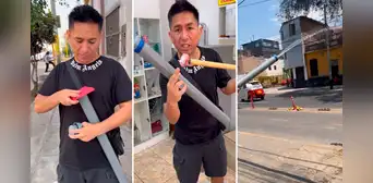 Peruano muestra cómo armar un chisguete casero y usuarios reaccionan: “La terrible bazuca” Peruano muestra cómo armar un chisguete casero y usuarios reaccionan: “La terrible bazuca”