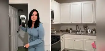 Vive en un garaje con una sola ventana, es viral en redes y esto es lo que paga en California: "Soy tacaña"
