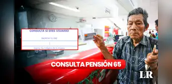 ¿Cómo saber si estoy en Pensión 65? LINK para consultar con tu DNI si estás afiliado ¿Cómo saber si estoy en Pensión 65? LINK para consultar con tu DNI si estás afiliado