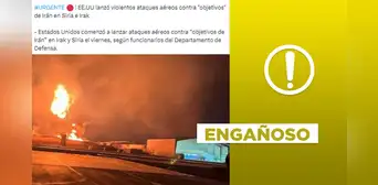 Imagen no muestra reciente ataque estadounidense en Irak contra "objetivos iraníes"