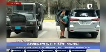 Denuncian robo de gasolina por orden del comandante del Ejército en el Pentagonito Denuncian robo de gasolina por orden del comandante del Ejército en el Pentagonito