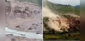Derrumbe de cerro en Yauyos deja 13 viviendas sepultadas e incomunicadas Derrumbe de cerro en Yauyos deja 13 viviendas sepultadas e incomunicadas