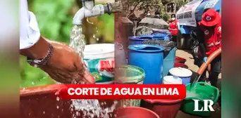 Corte de agua en Lima: zonas, distritos y horarios con suspensión hoy, según Sedapal