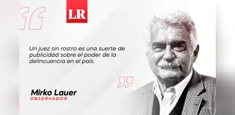 Máscara de la justicia, por Mirko Lauer