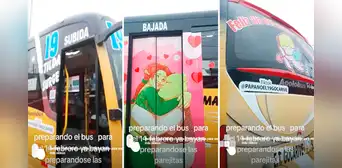 Chofer peruano sorprende a pasajeros al decorar bus con corazones: “Preparado para el 14 de febrero” Chofer peruano sorprende a pasajeros al decorar bus con corazones: “Preparado para el 14 de febrero”