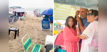 Van a la playa para disfrutar del sol, pero son sorprendidos por intensa llovizna: “¡Mis ahorros!” Van a la playa para disfrutar del sol, pero son sorprendidos por intensa llovizna: “¡Mis ahorros!”