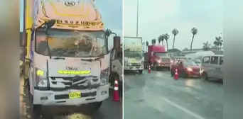 San Borja: choque de buses deja cinco heridos y provoca tráfico vehicular en la Panamericana Sur San Borja: choque de buses deja cinco heridos y provoca tráfico vehicular en la Panamericana Sur