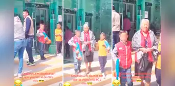 Niños ‘armados’ con pistolas de juguete escoltan a su abuela al banco para cuidar su pensión