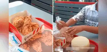Peruano va a KFC y lleva queso con mote para acompañar su pollito: “Ahora sí nos llenamos” Peruano va a KFC y lleva queso con mote para acompañar su pollito: “Ahora sí nos llenamos”