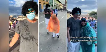 Christian Meier llegó camuflado a los carnavales de Cajamarca, pero terminó siendo mojado y reconocido Christian Meier llegó camuflado a los carnavales de Cajamarca, pero terminó siendo mojado y reconocido