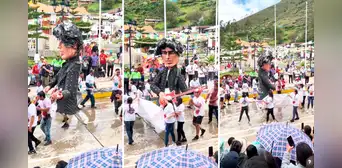 Carnaval de CAJAMARCA 2024 rinde homenaje con muñeco gigante del recordado PEDRO SUÁREZ-VÉRTIZ
