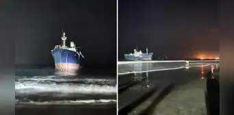 Piura: gran embarcación encalla en la playa del balneario de Colán