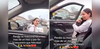 Joven estadounidense conmueve en redes al reencontrarse con su mascota desaparecida