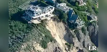 Casas de lujo en acantilado californiano al borde del colapso inminente