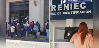 Lima y Arequipa: reportan interminables colas de espera en Reniec por falta de validación biométrica Lima y Arequipa: reportan interminables colas de espera en Reniec por falta de validación biométrica