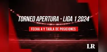 Liga 1 2024 EN VIVO: programación y tabla de posiciones de la fecha 4 del Torneo Apertura