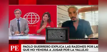 Paolo Guerrero expuso amenazas y confirmó que no jugará en César Vallejo: "Es una decisión" Paolo Guerrero expuso amenazas y confirmó que no jugará en César Vallejo: "Es una decisión"