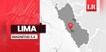 Temblor de magnitud 5.4 se registró en Huaral y remeció Lima hoy