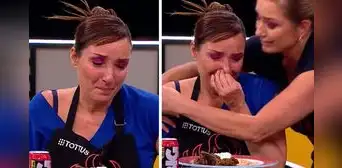 Celine Aguirre rompe en llanto tras emotivo momento en 'El gran chef': Quiero llorar y salir corriendo