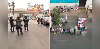 San Juan de Lurigancho: PNP desaloja a cientos de ambulantes de la av. Los Jardines Este