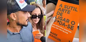 Ana Paula llega a Lima con Guerrero y llama la atención su libro: 'El sutil arte de que te importe un carajo' Ana Paula llega a Lima con Guerrero y llama la atención su libro: 'El sutil arte de que te importe un carajo'