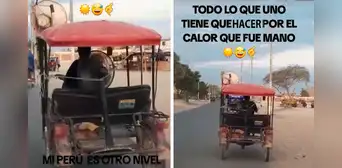 Peruano acondiciona un ventilador a su mototaxi ante intenso calor: “El pasajero viaja feliz” Peruano acondiciona un ventilador a su mototaxi ante intenso calor: “El pasajero viaja feliz”