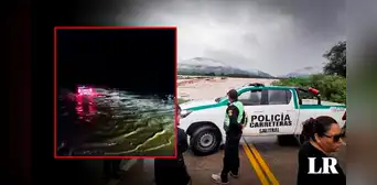 Camioneta es arrastrada por aguas del río Serrán: pasajeros fueron rescatados con vida Camioneta es arrastrada por aguas del río Serrán: pasajeros fueron rescatados con vida