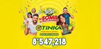 Resultados de La Tinka EN DIRECTO, HOY: mira aquí el sorteo y jugada ganadora