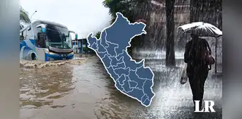 Senamhi emite alerta de lluvias intensas, rayos y fuertes vientos durante 4 días: conoce las  7 regiones afectadas